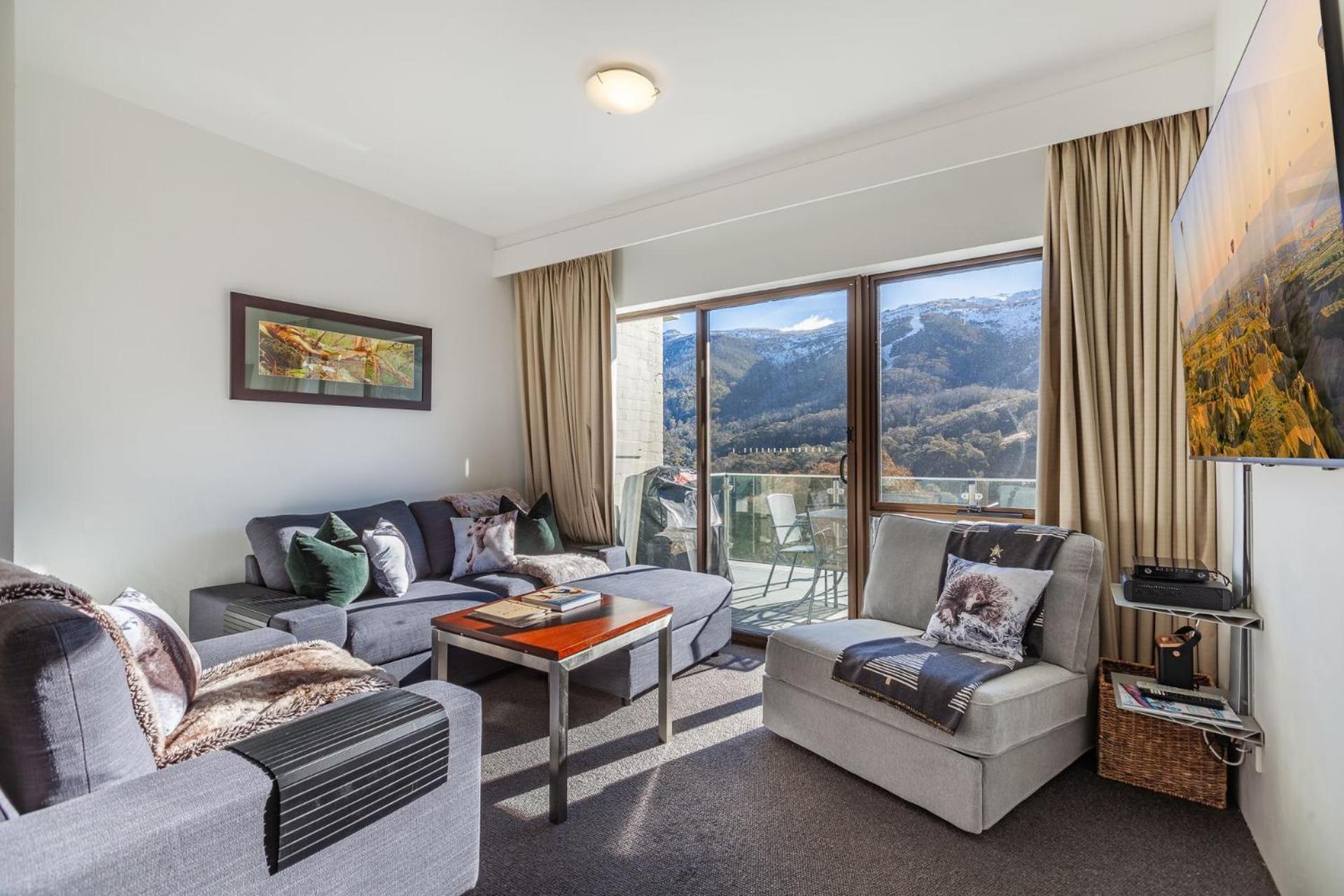 Lantern 1 Bedroom Balcony With Panoramic View Thredbo Exterior foto